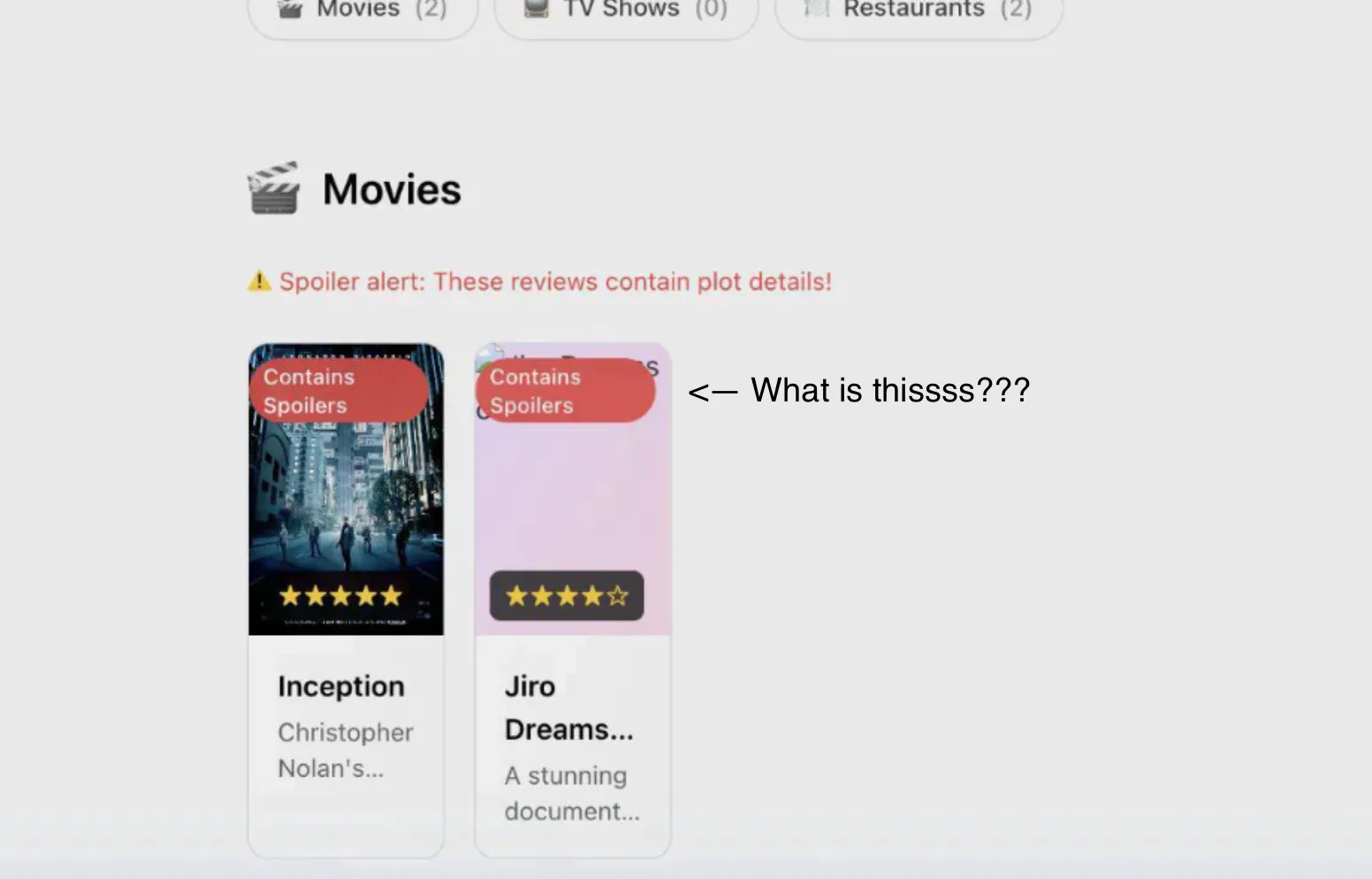 Badly implemented design